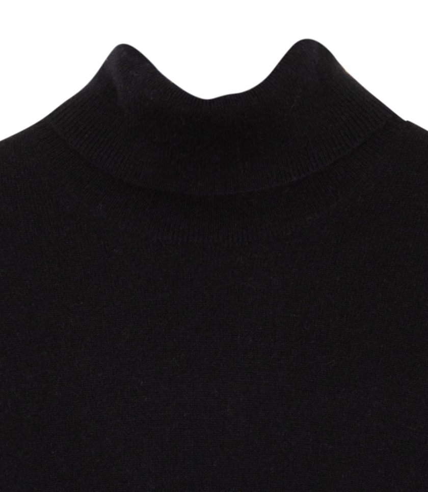 WOOL CASHMERE ROLL NECK