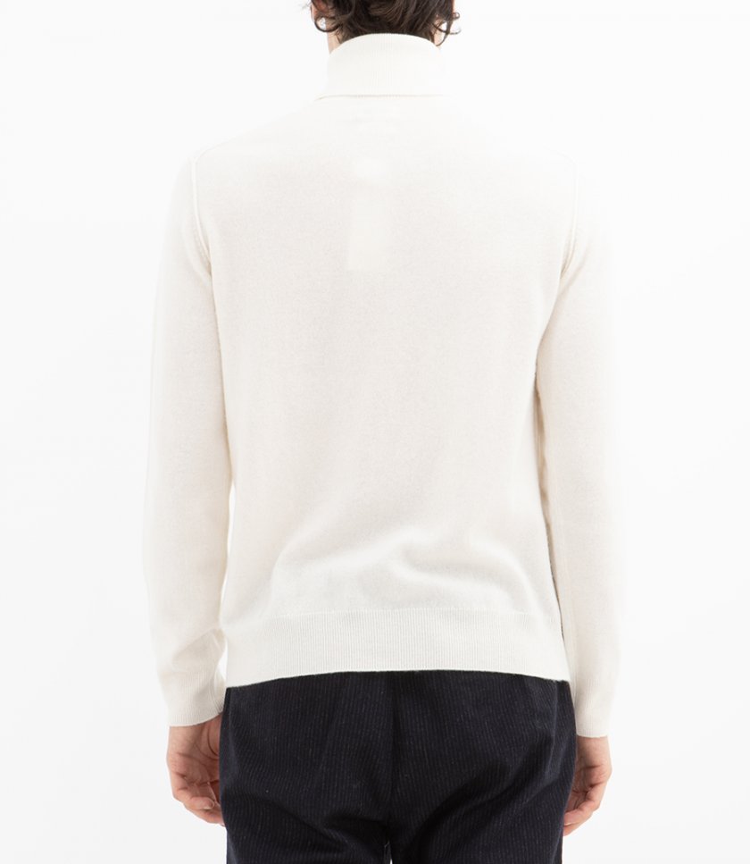 WOOL CASHMERE ROLL NECK