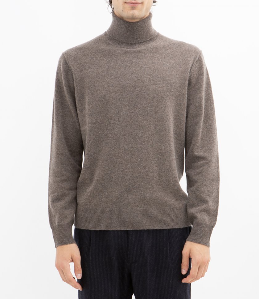 WOOL CASHMERE ROLL NECK