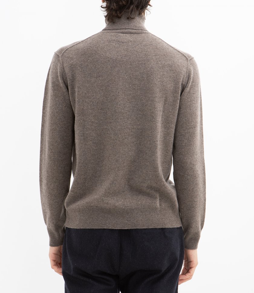 WOOL CASHMERE ROLL NECK