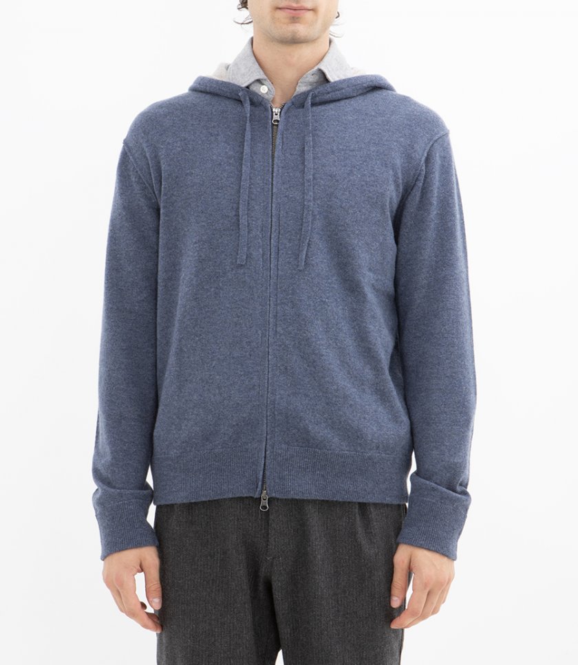 CASHMERE ZIP HOODIE
