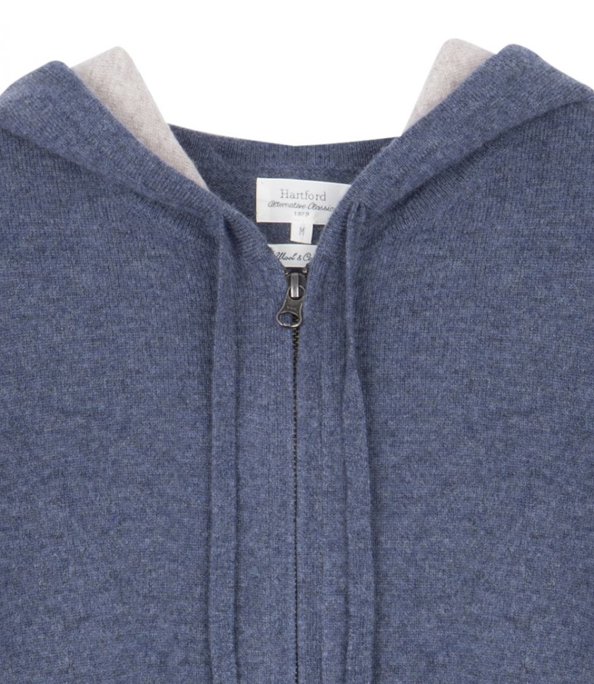 CASHMERE ZIP HOODIE