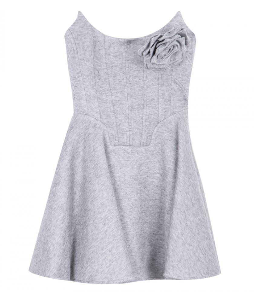 SALES - FLEECE BUSTIER MINI DRESS