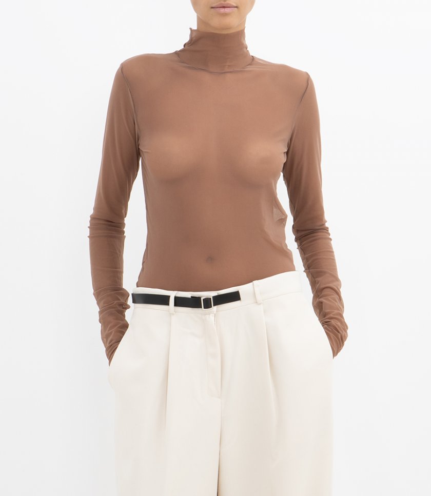 MESH TURTLENECK
