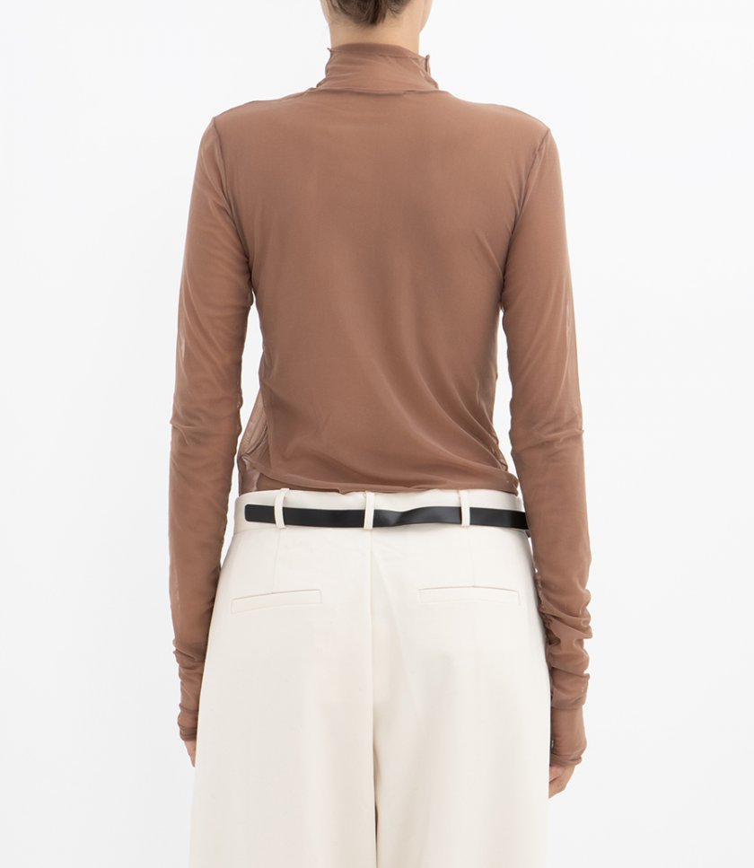 MESH TURTLENECK