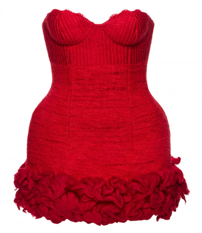 CLOTHES - BUSTIER LOOM MINI DRESS