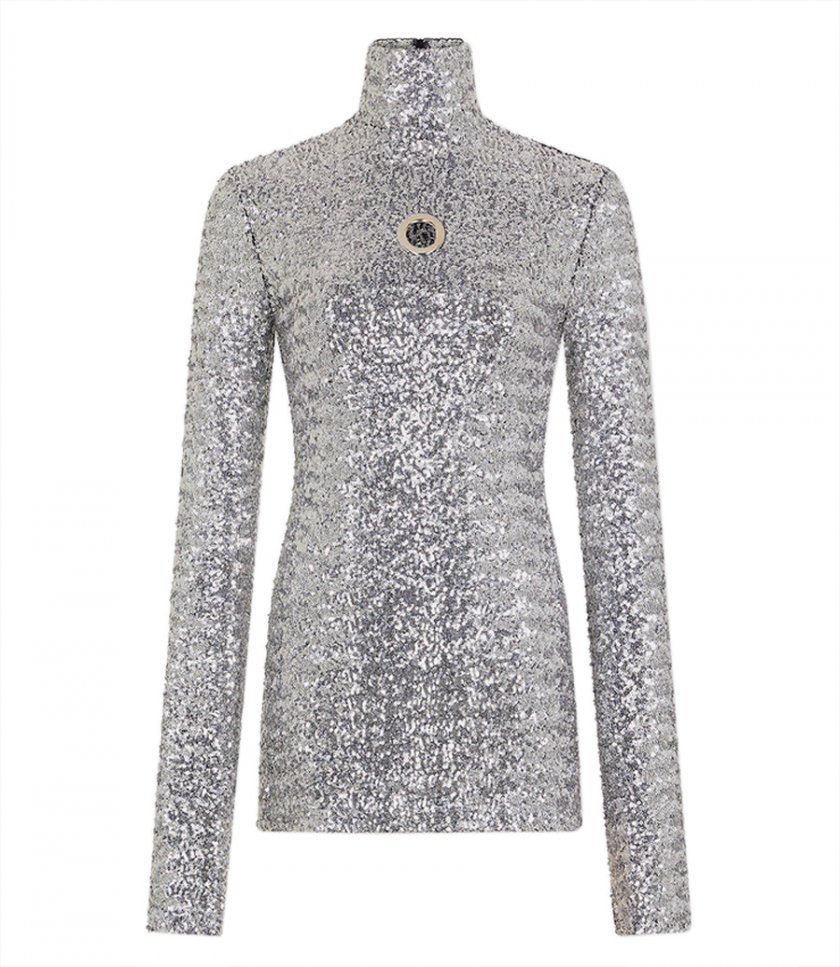 SALES - SEQUINS TURTLENECK TOP