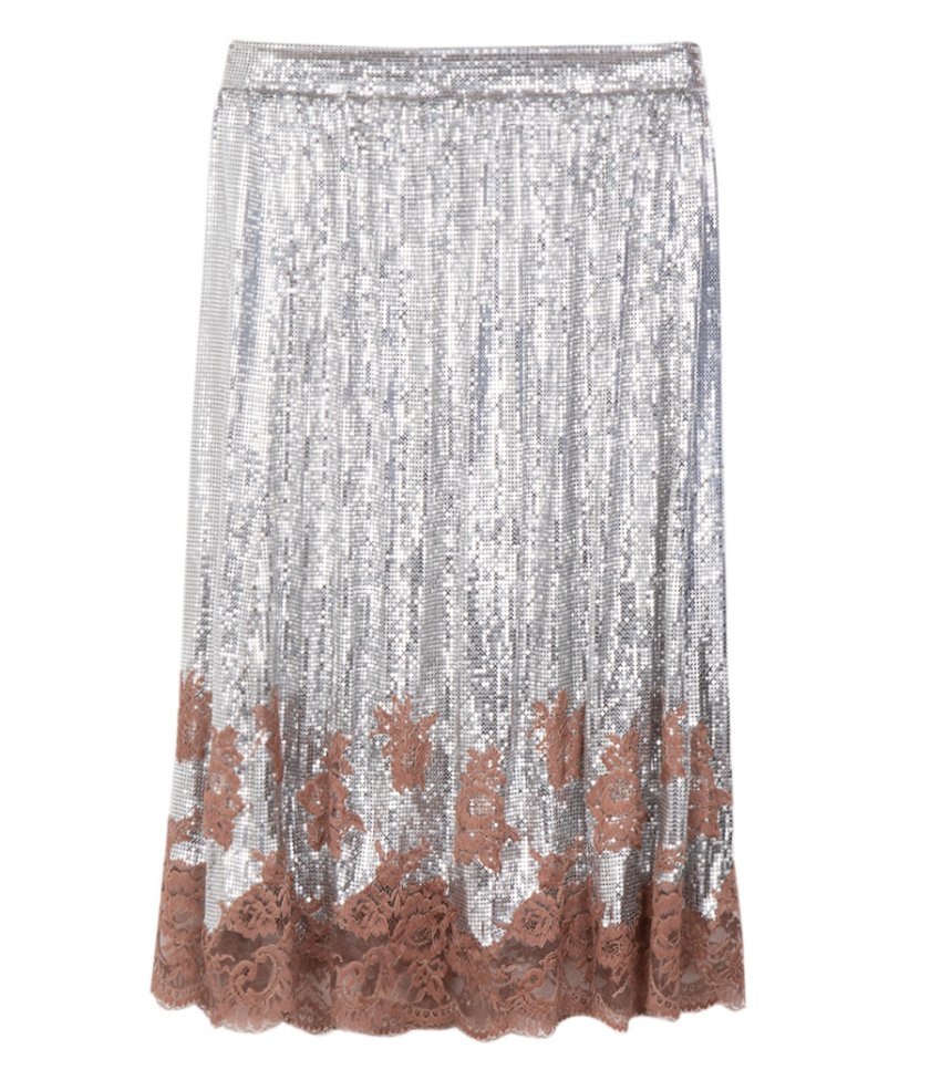 SALES - LACE FINISH MESH SKIRT