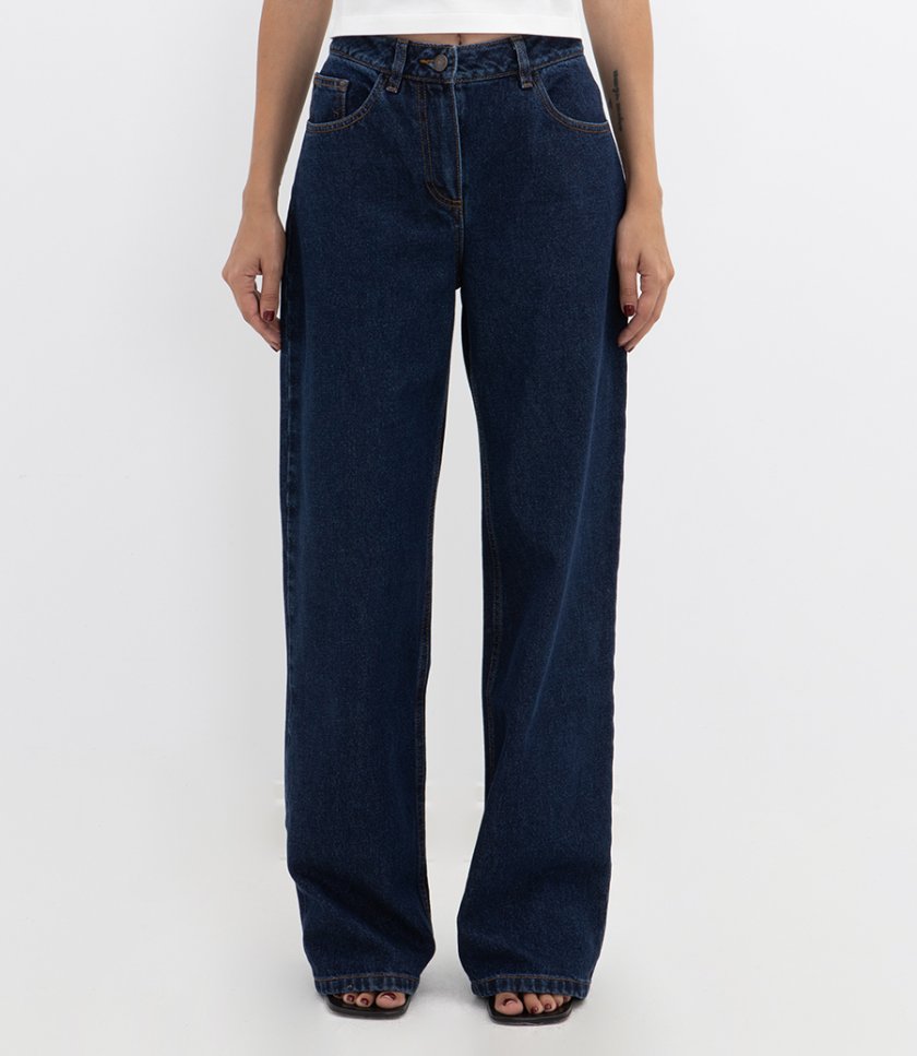 LOOSE LEG DENIM PANTS