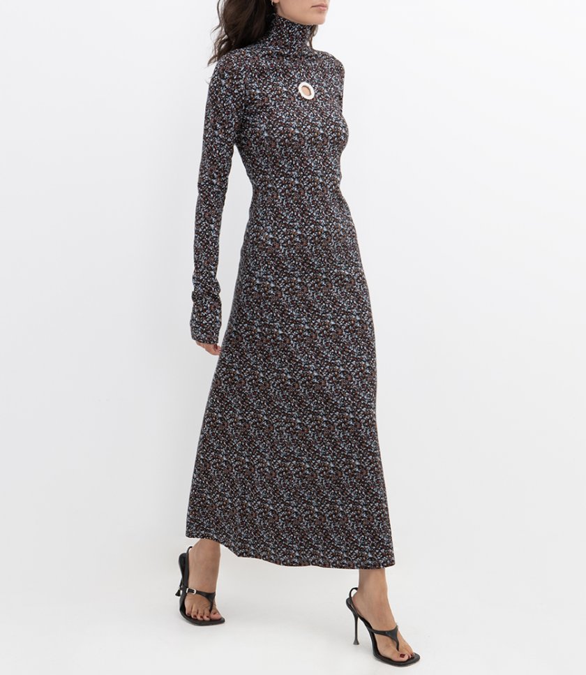 TURTLENECK LONG DRESS