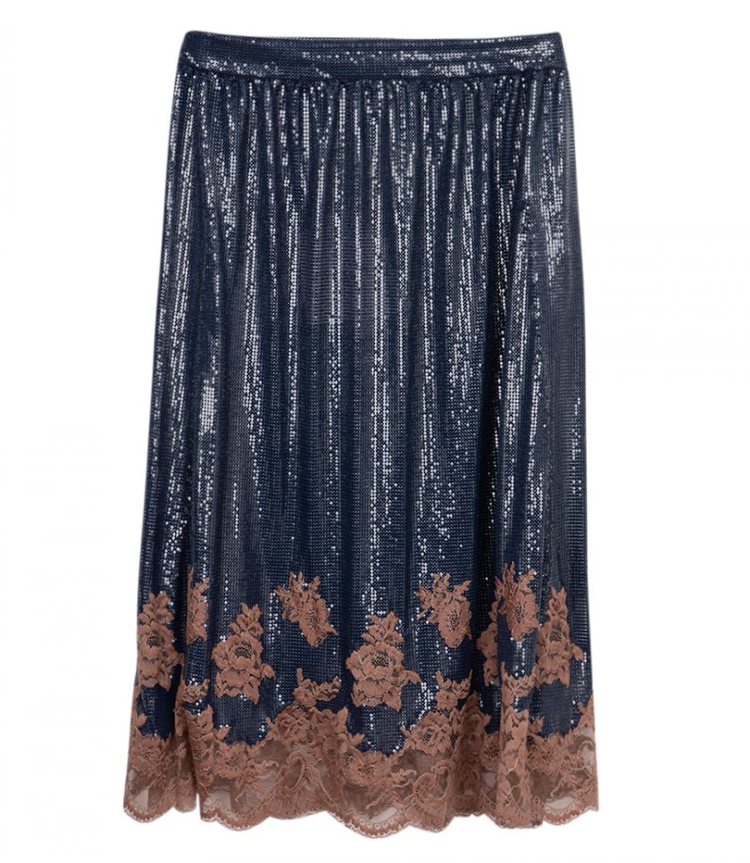 SALES - LACE FINISH MESH SKIRT