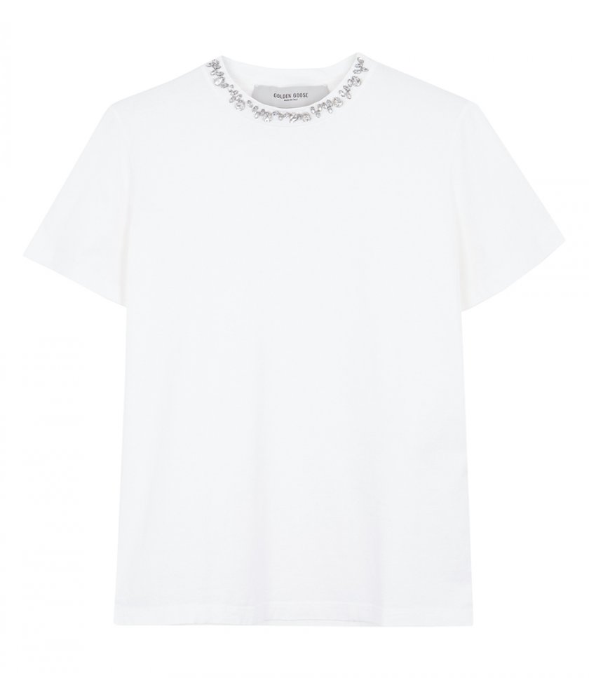 CLOTHES - WOMEN'S T-SHIRT WITH CRYSTALS