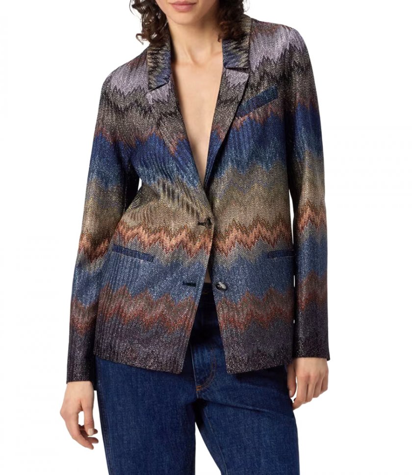 SNAKE PATTERN BLAZER