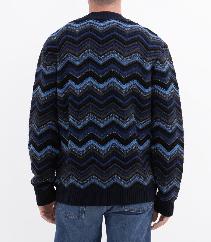 ZIGZAG PATTERN CARDIGAN