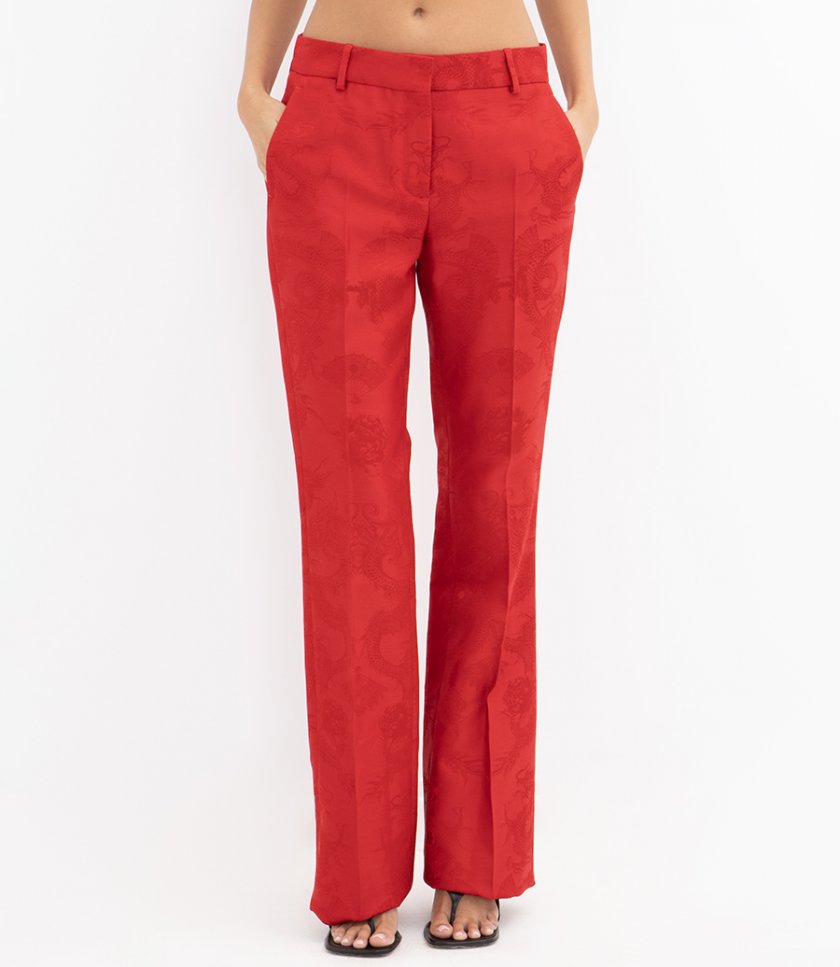 DRAGON EMBROIDERED TROUSERS