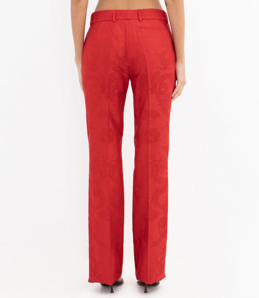 DRAGON EMBROIDERED TROUSERS