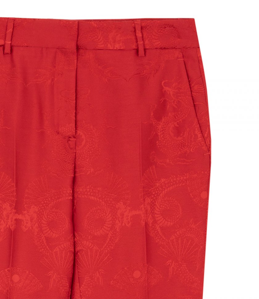 DRAGON EMBROIDERED TROUSERS