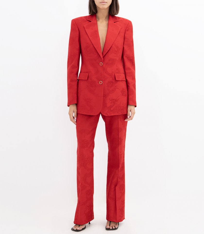 DRAGON EMBROIDERED TROUSERS
