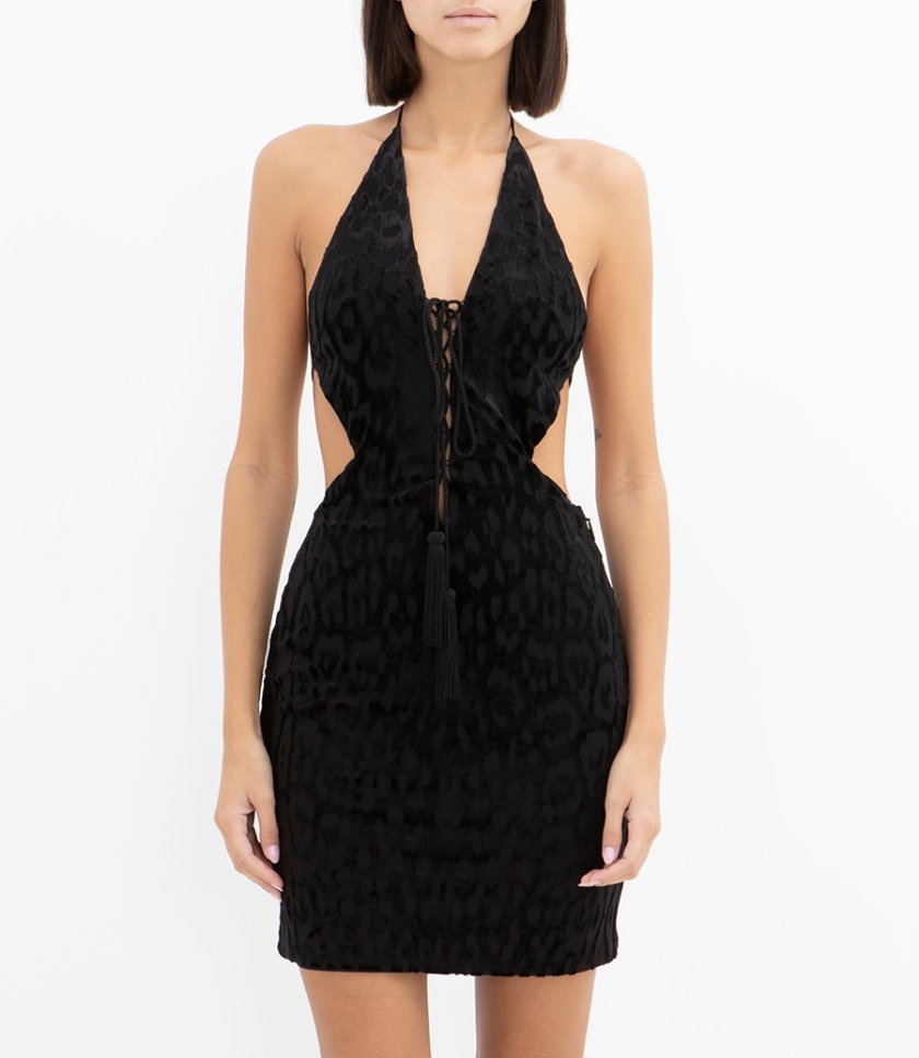 JAQUAR SKIN PATTERN DRESS