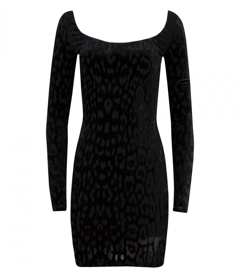 SALES - JAQUAR PATTERN L/S DRESS
