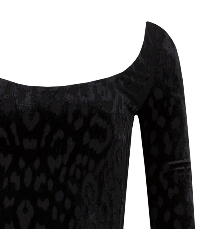 JAQUAR PATTERN L/S DRESS