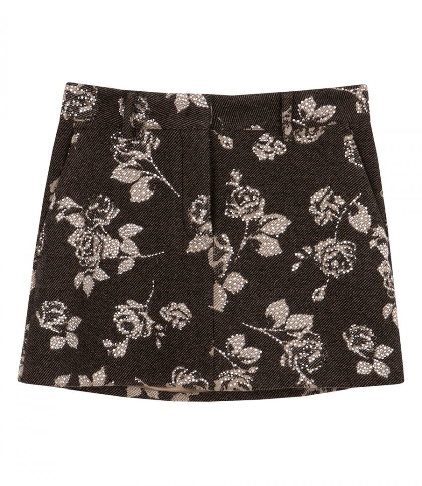 SALES - FLOWER EMBELLISHED SKIRT