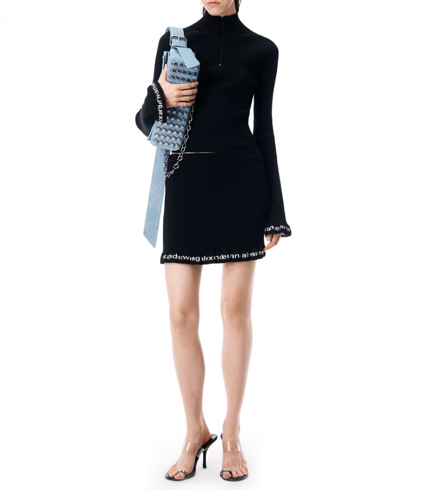 RIBBED MINI SKIRT