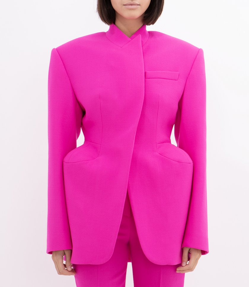 PADDED HIP DETAIL JACKET