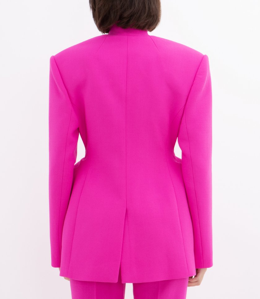 PADDED HIP DETAIL JACKET