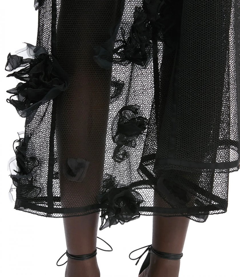 BASQUE DETAIL MIDI SKIRT