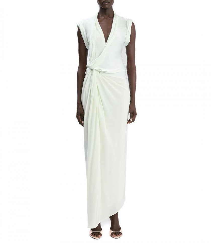 ASYMMETRIC TWIST DETAIL DRESS