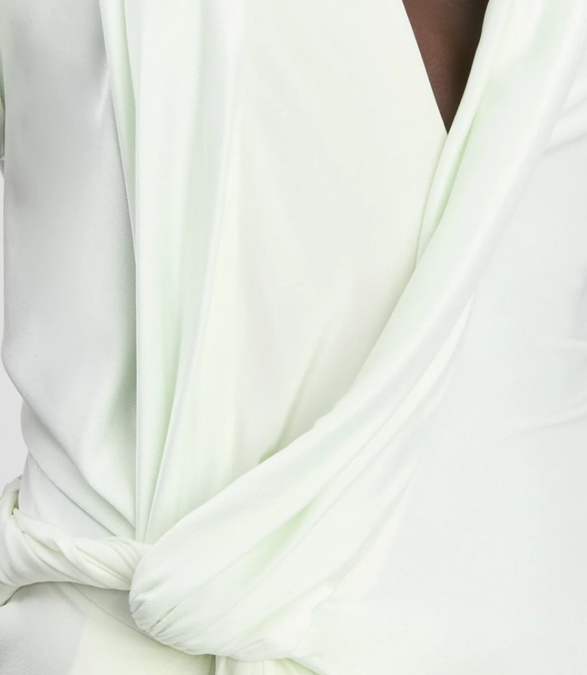 ASYMMETRIC TWIST DETAIL DRESS