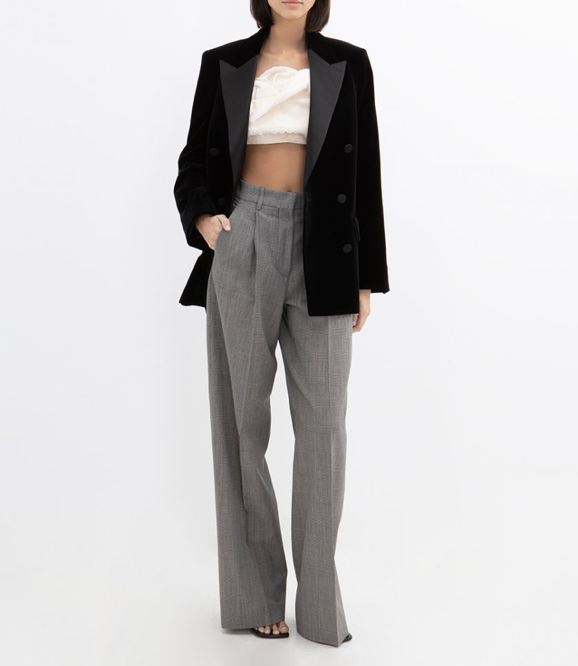 RUFFLED BANDEAU TOP