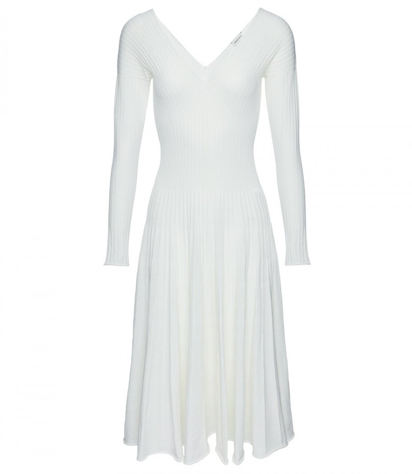 CLOTHES - PLEATED KNITWEAR DRESS
