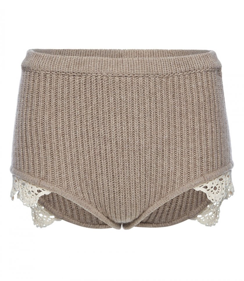 SHORTS - CHROSHET-TRIM SHORTS