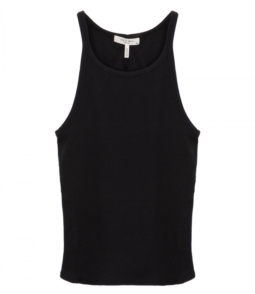RAG & BONE - THE ESSENTIAL RIB LONS STRING TANK