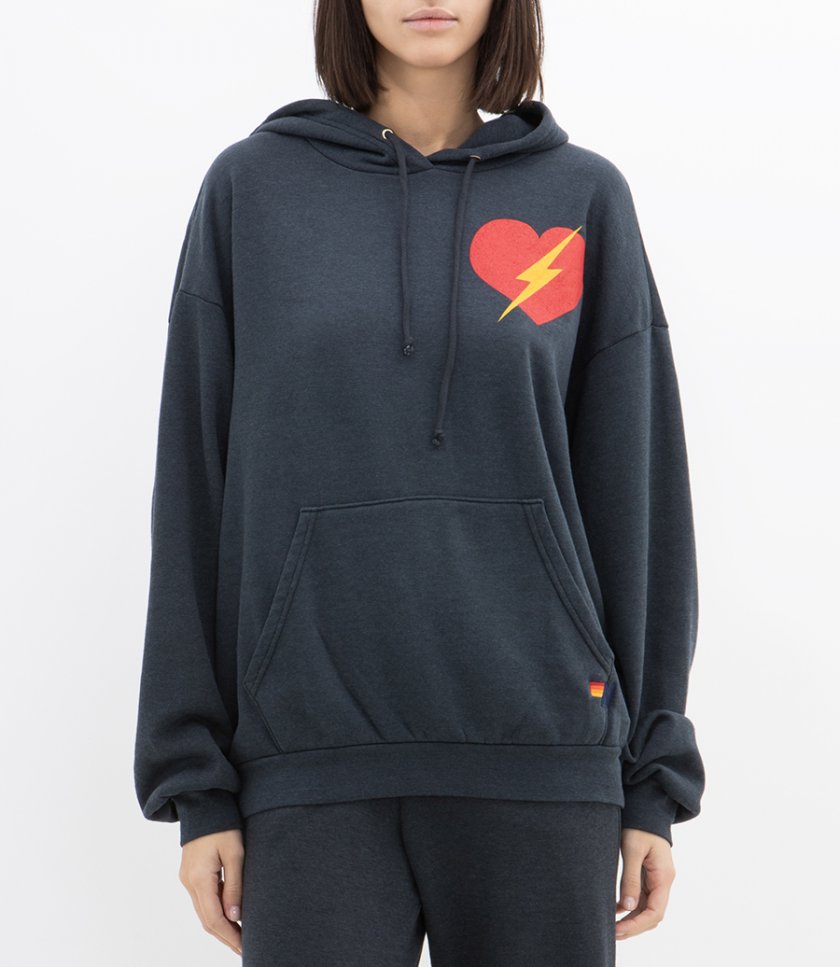 BOLT HEART PULLOVER HOODIE