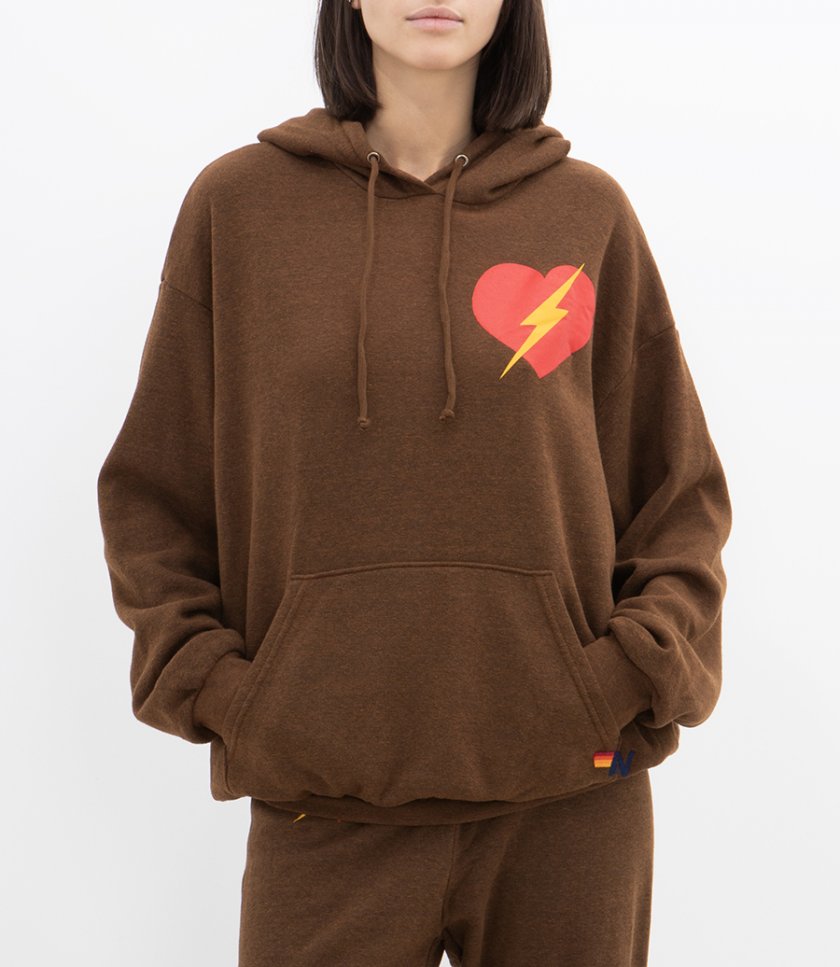 BOLT HEART PULLOVER HOODIE