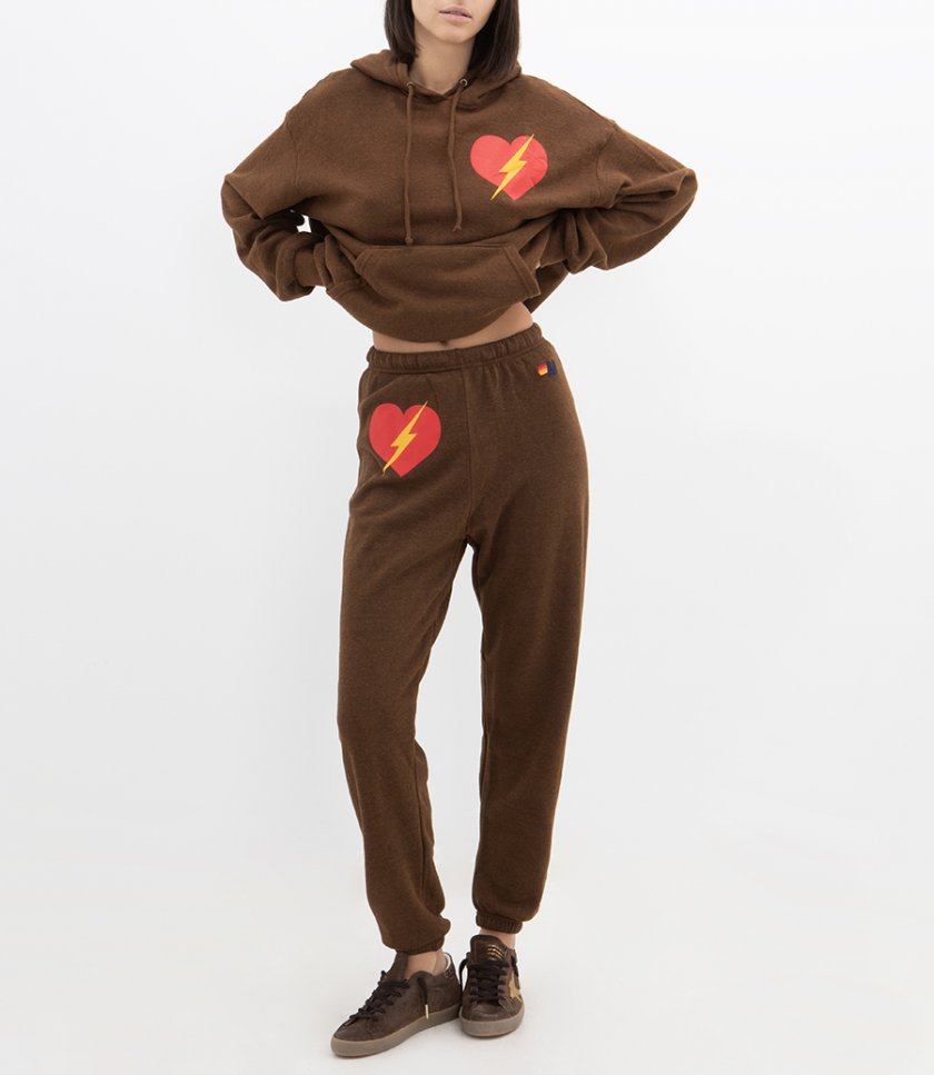 BOLT HEART PULLOVER HOODIE