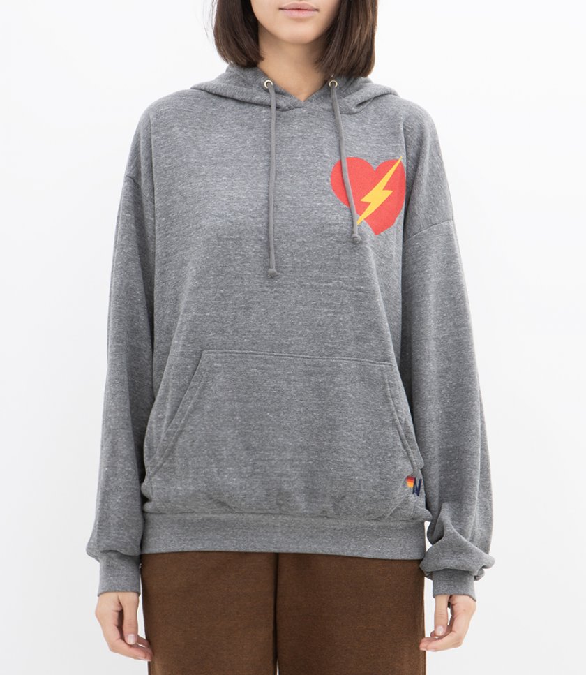 BOLT HEART PULLOVER HOODIE