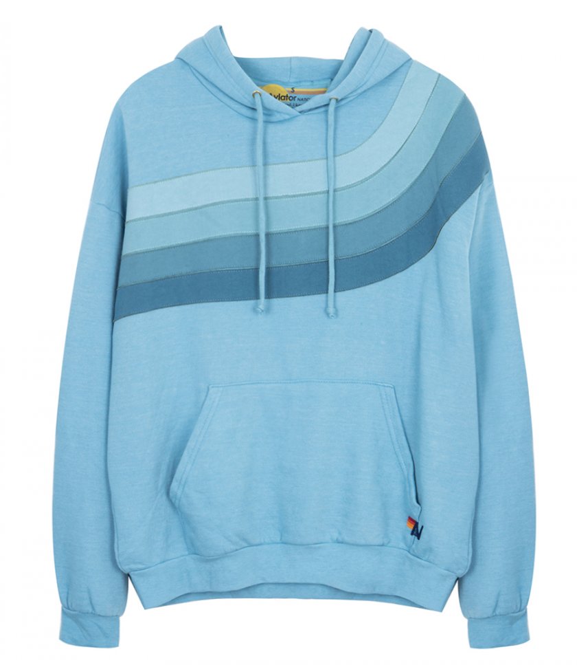 CLOTHES - WAVE STRIPE 4 PULLOVER HOODIE