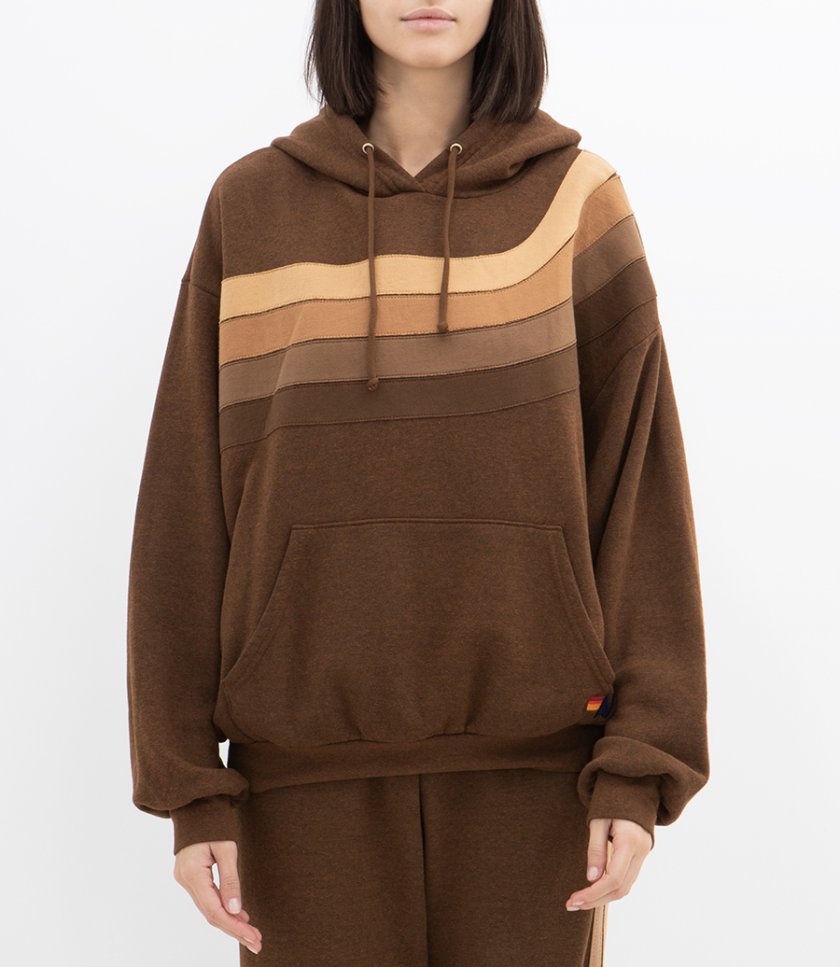 WAVE STRIPE 4 PULLOVER HOODIE