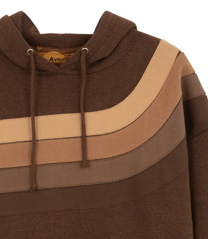 WAVE STRIPE 4 PULLOVER HOODIE