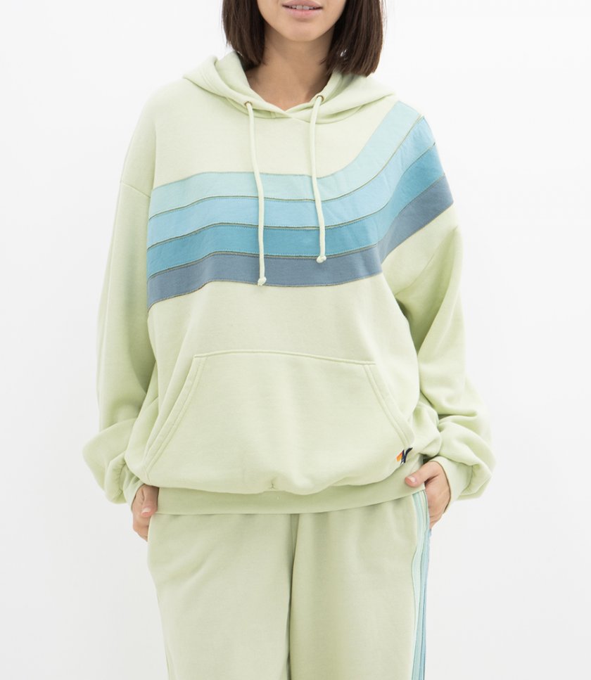 WAVE STRIPE 4 PULLOVER HOODIE