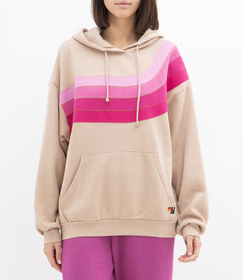WAVE STRIPE 4 PULLOVER HOODIE