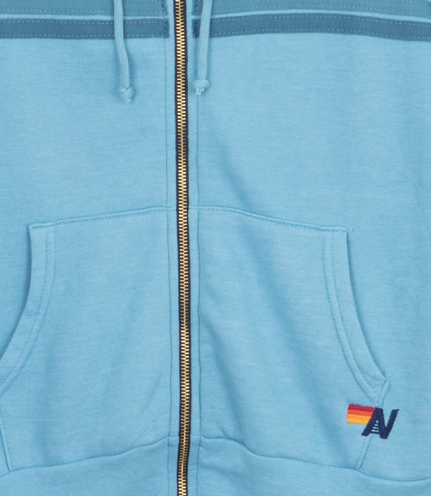5 STRIPE ZIP HOODIE