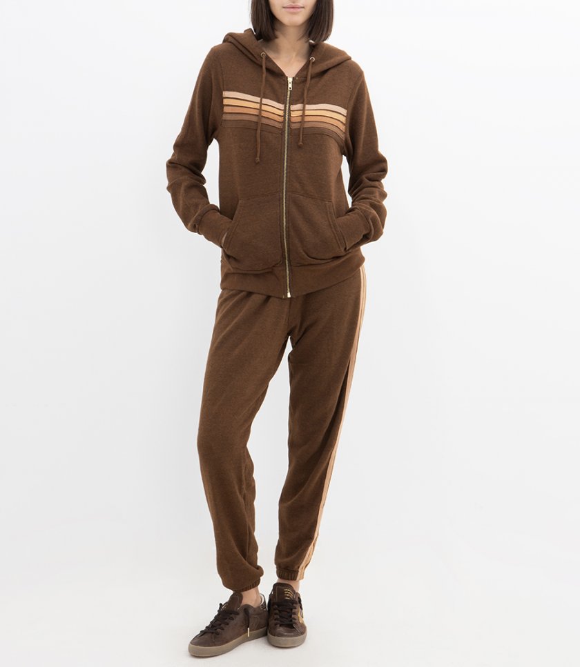 5 STRIPE ZIP HOODIE