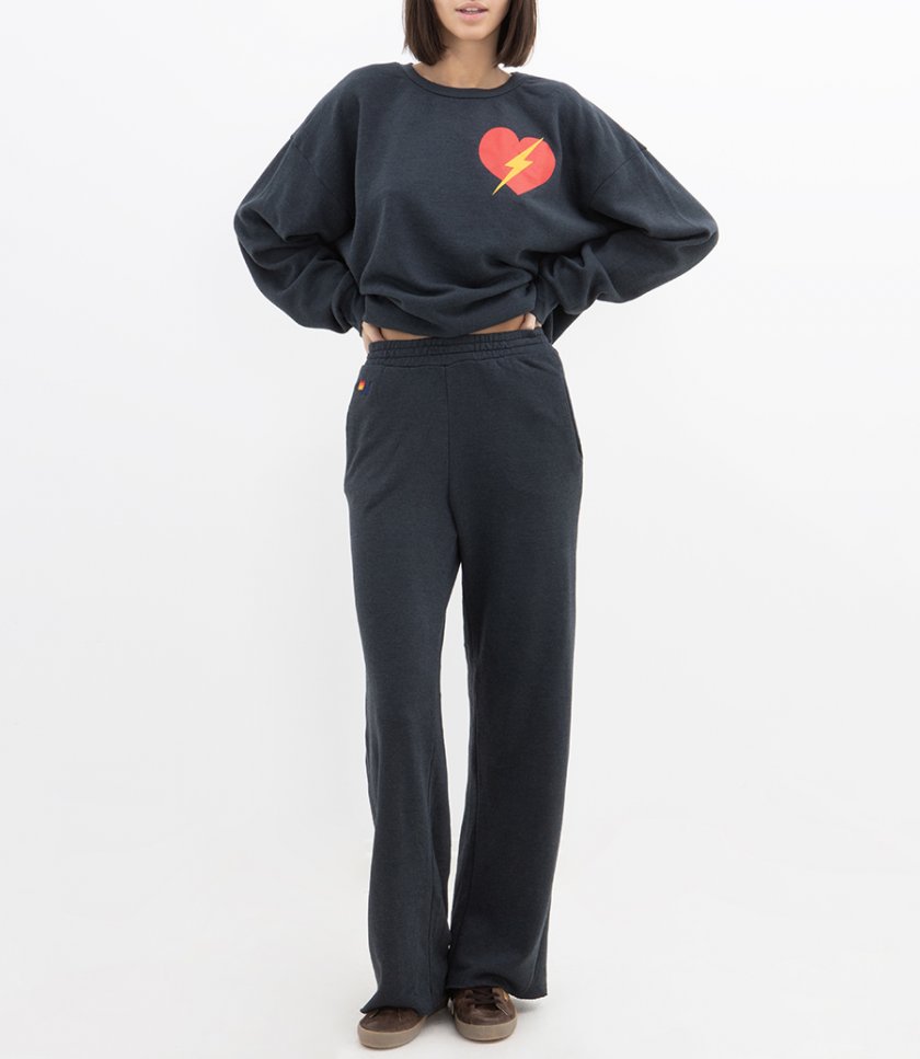 BOLT HEART CREW SWEATSHIRT RELAXED