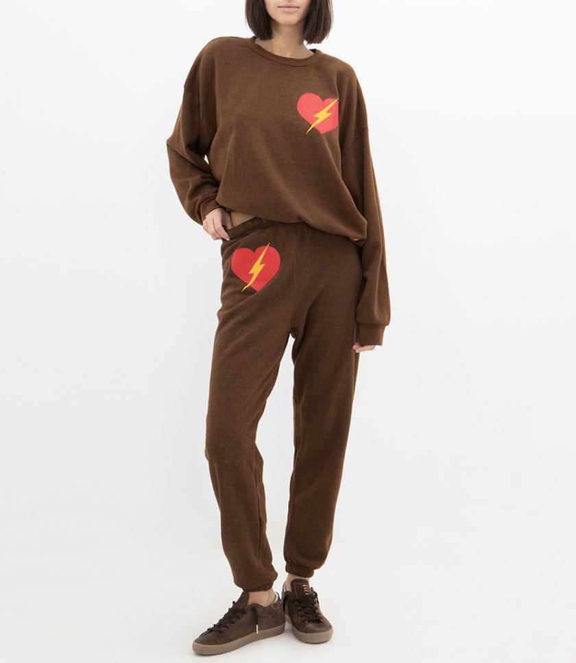 BOLT HEART CREW SWEATSHIRT RELAXED