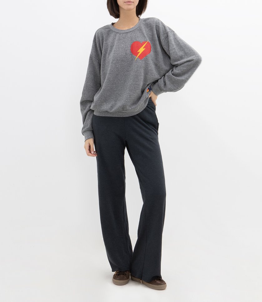 BOLT HEART CREW SWEATSHIRT RELAXED